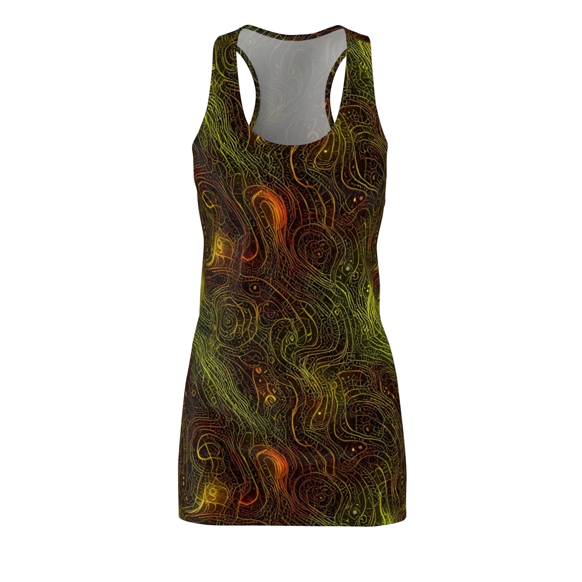 Luminous Terrain on Racerback Dress — Front