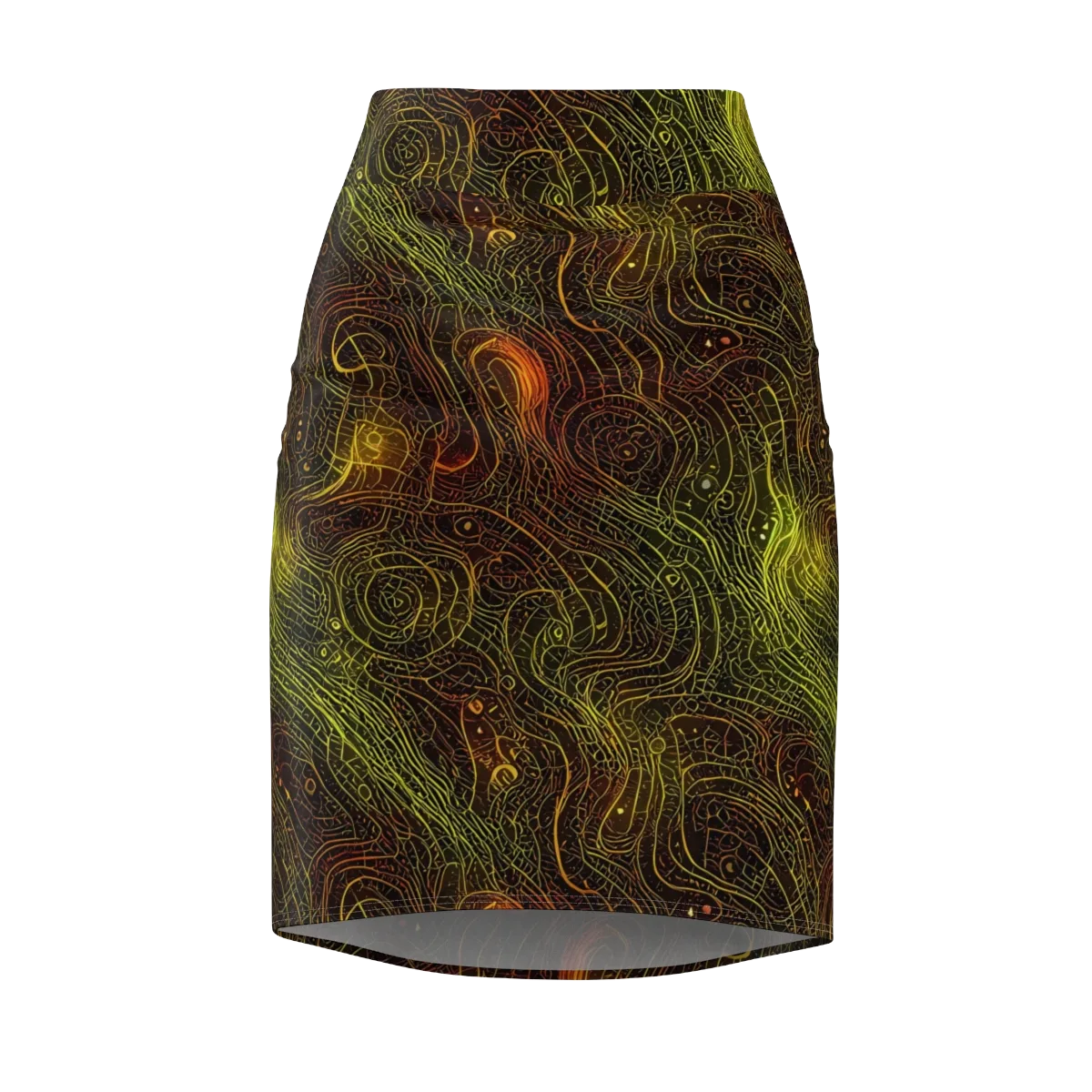 Luminous Terrain on Pencil Skirt — Front
