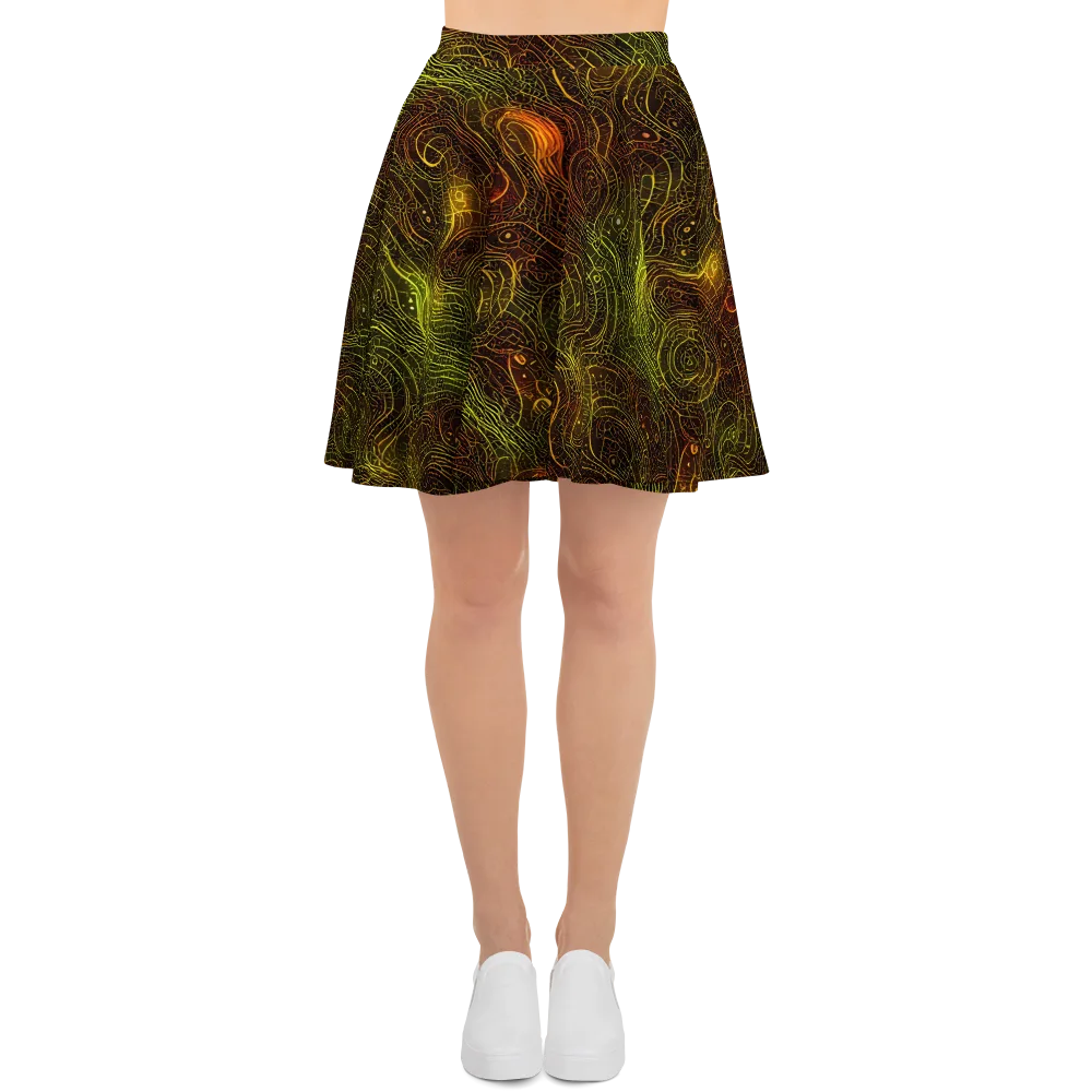 Luminous Terrain on Skater Skirt — Front