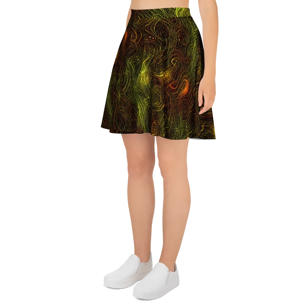 Luminous Terrain on Skater Skirt — Left