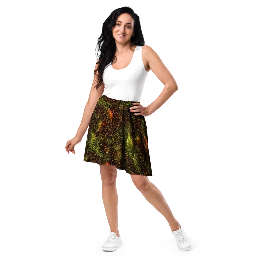 Luminous Terrain on Skater Skirt — Front