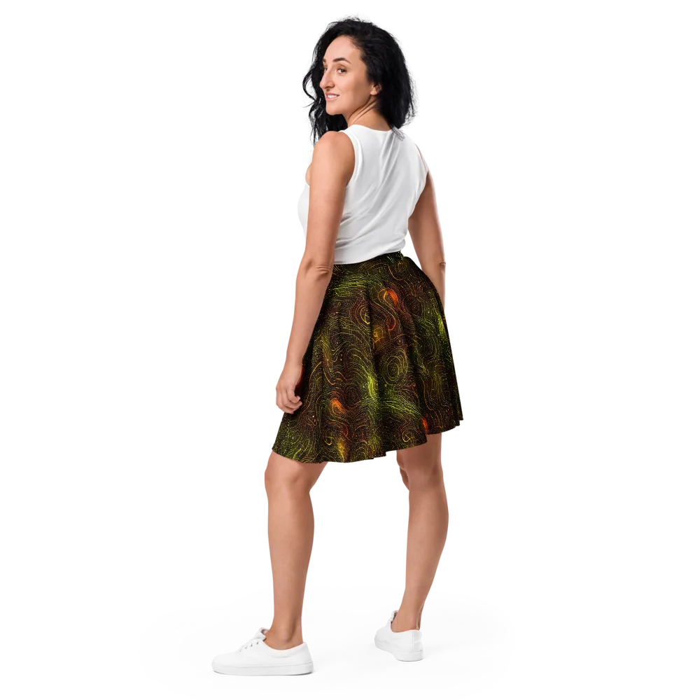Luminous Terrain on Skater Skirt — Back