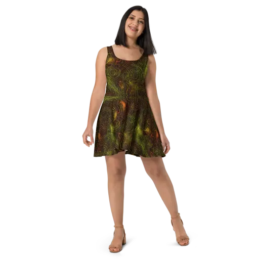 Luminous Terrain on a Skater Dress