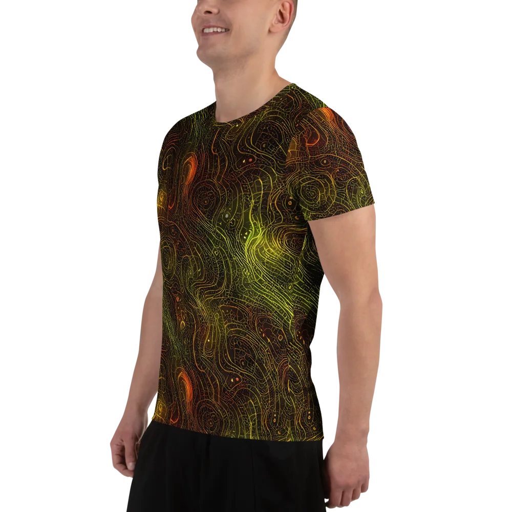 Luminous Terrain on Men's Athletic T-Shirt — Left