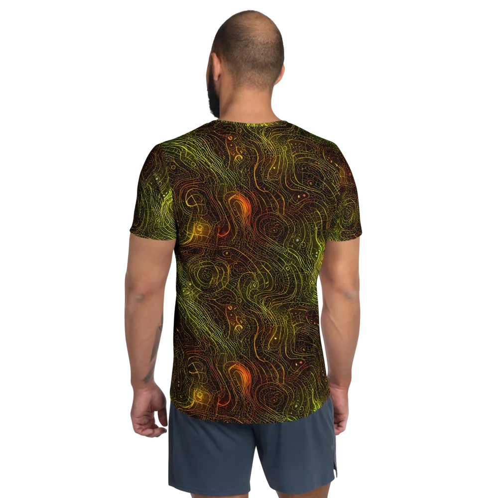 Luminous Terrain on Men's Athletic T-Shirt — Back
