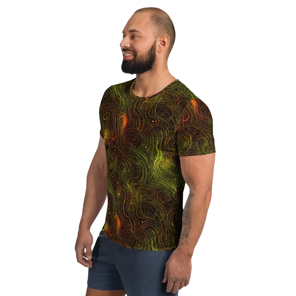 Luminous Terrain on Men's Athletic T-Shirt — Left