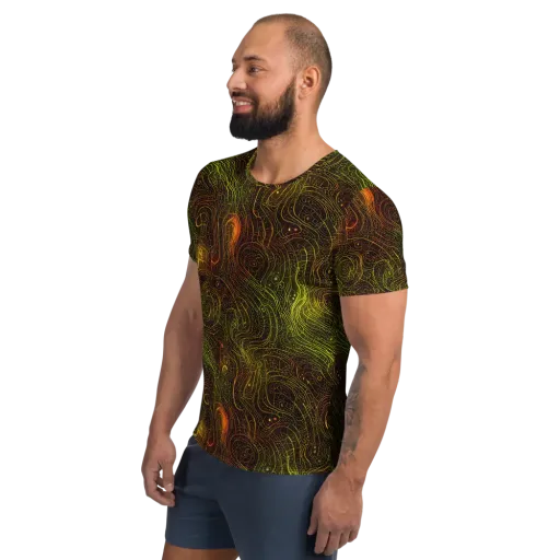 Luminous Terrain on a Men's Athletic T-Shirt