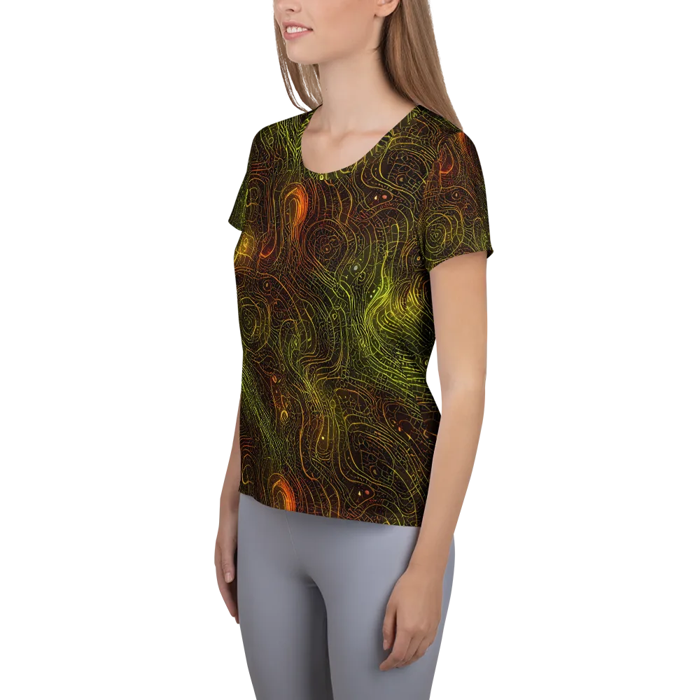 Luminous Terrain on Women's Athletic T-Shirt — Left
