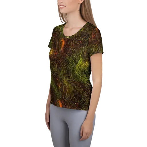 Luminous Terrain on a Women's Athletic T-Shirt
