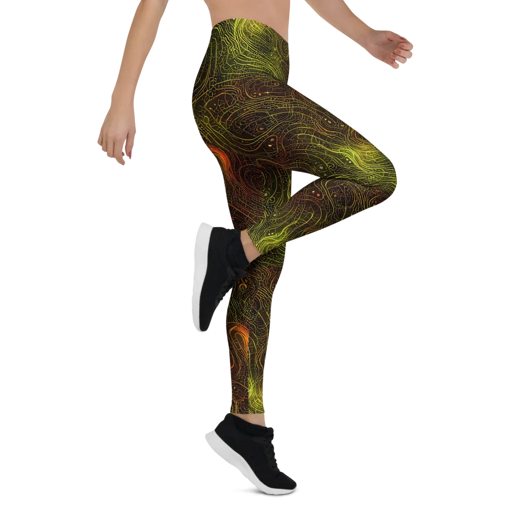 Luminous Terrain on Leggings — Right