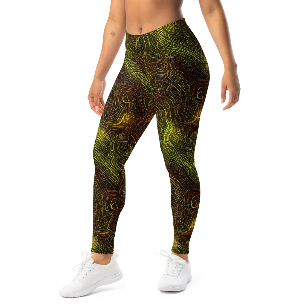 Luminous Terrain on Leggings — Left Front