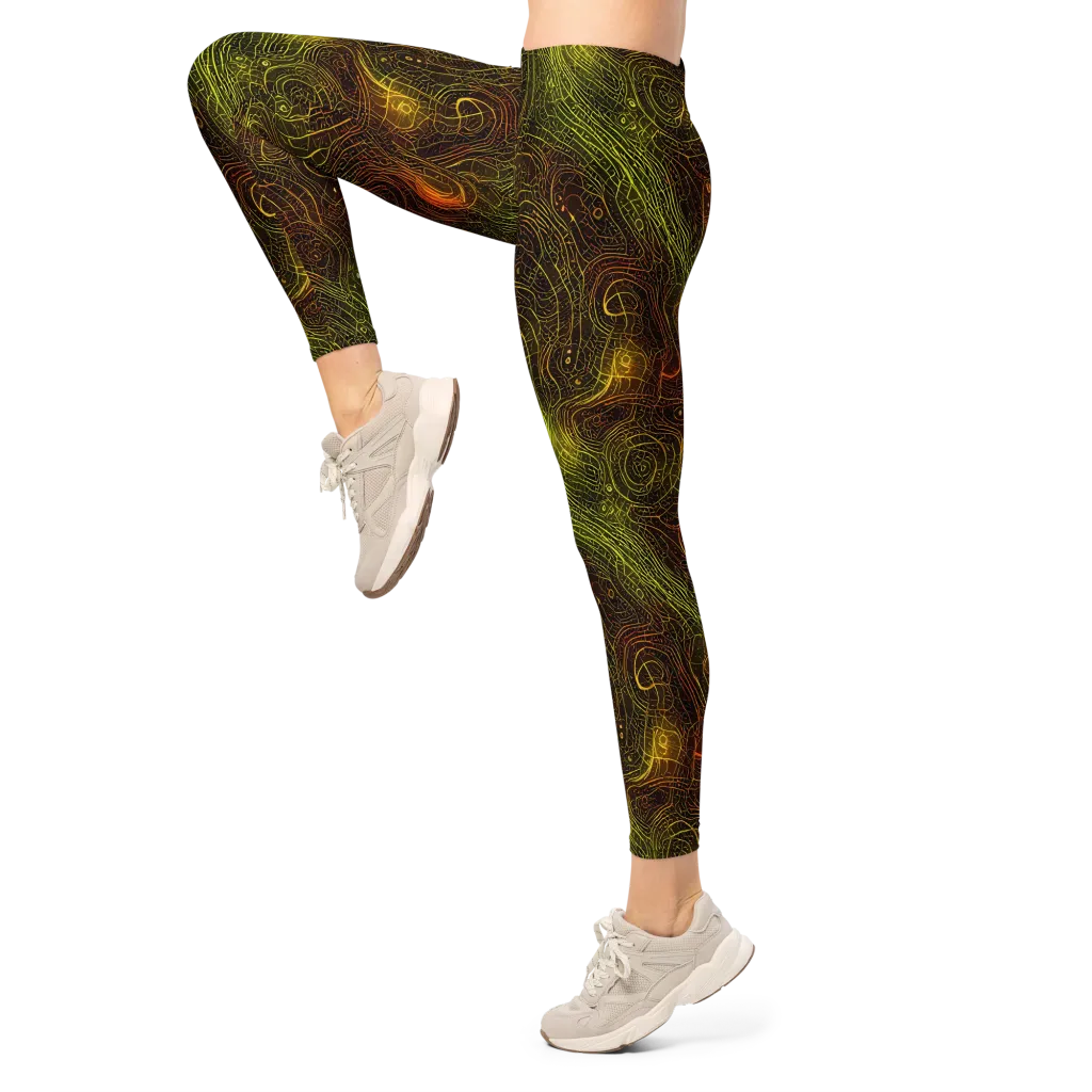 Luminous Terrain on Leggings — Left
