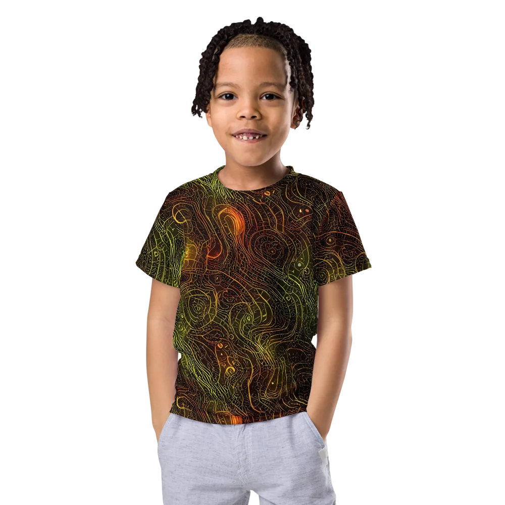 Luminous Terrain on Kids Crew Neck T-Shirt — Front