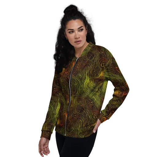 Luminous Terrain on a Bomber Jacket