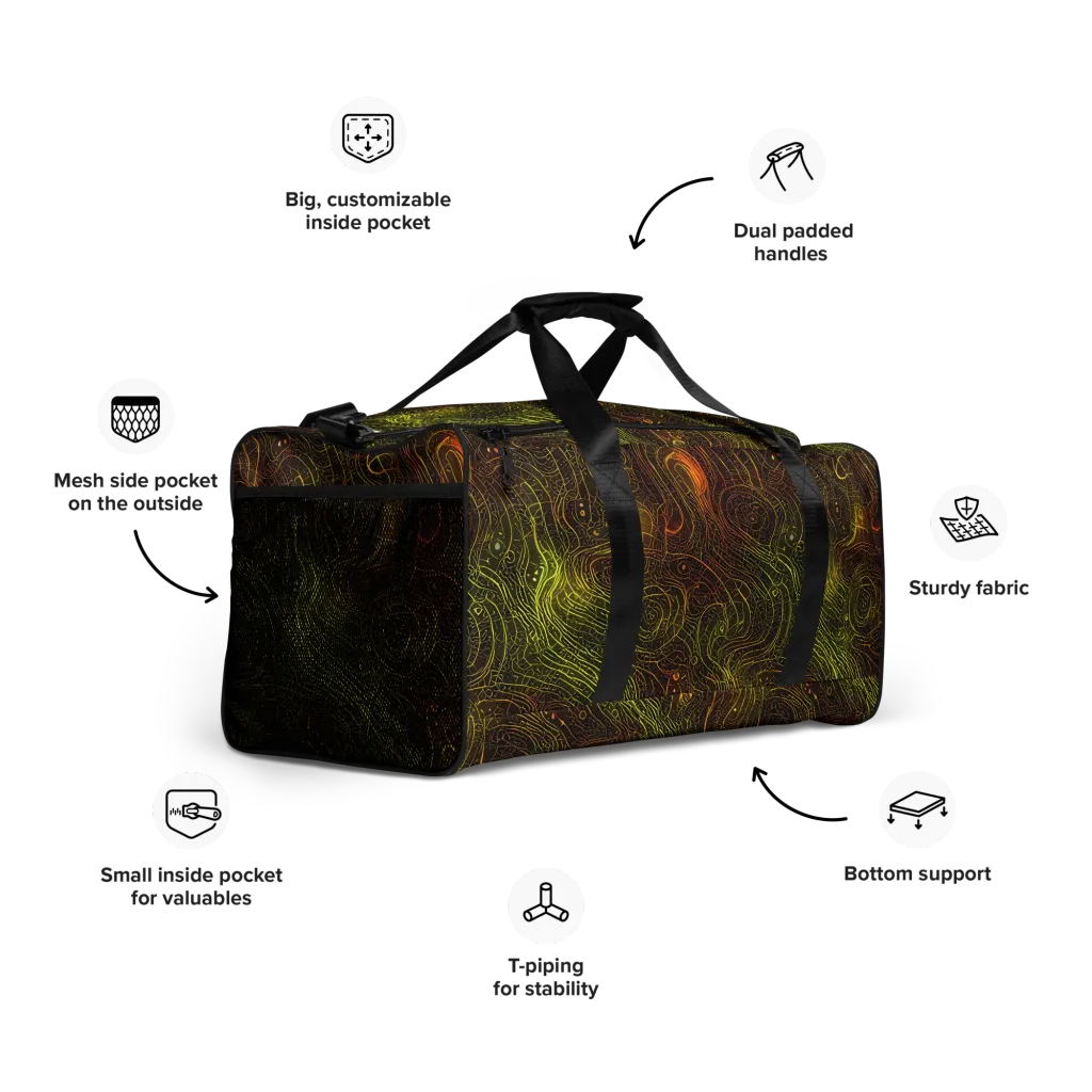 Luminous Terrain on Duffle Bag — Right Front