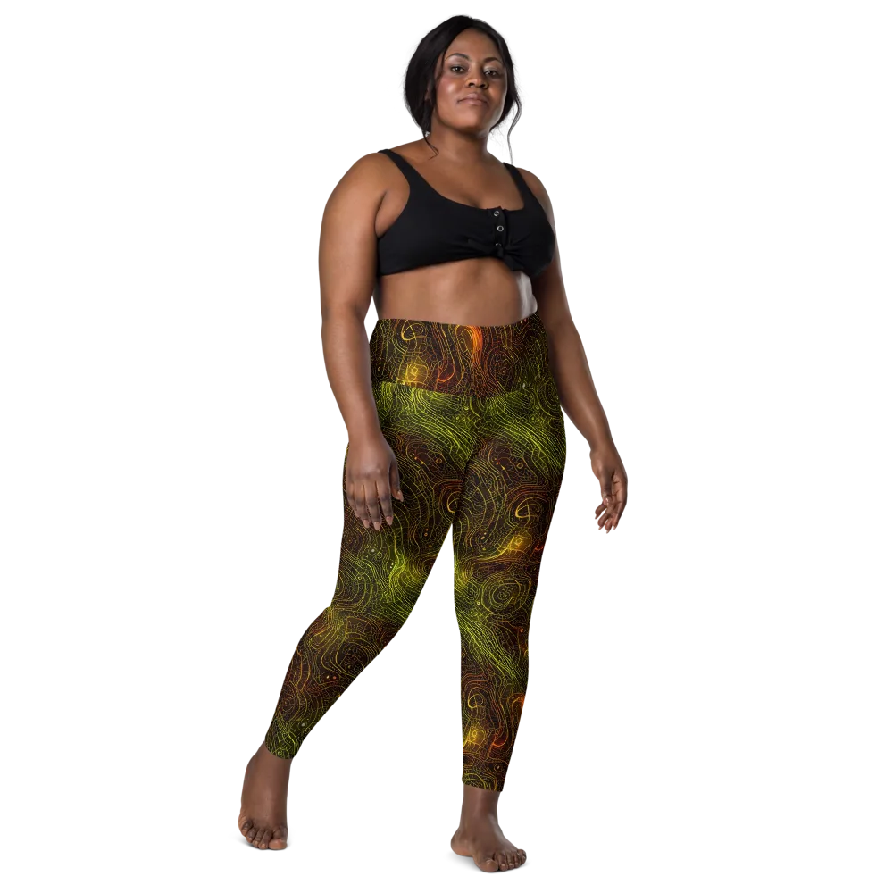 Luminous Terrain on Leggings with Pockets — Front