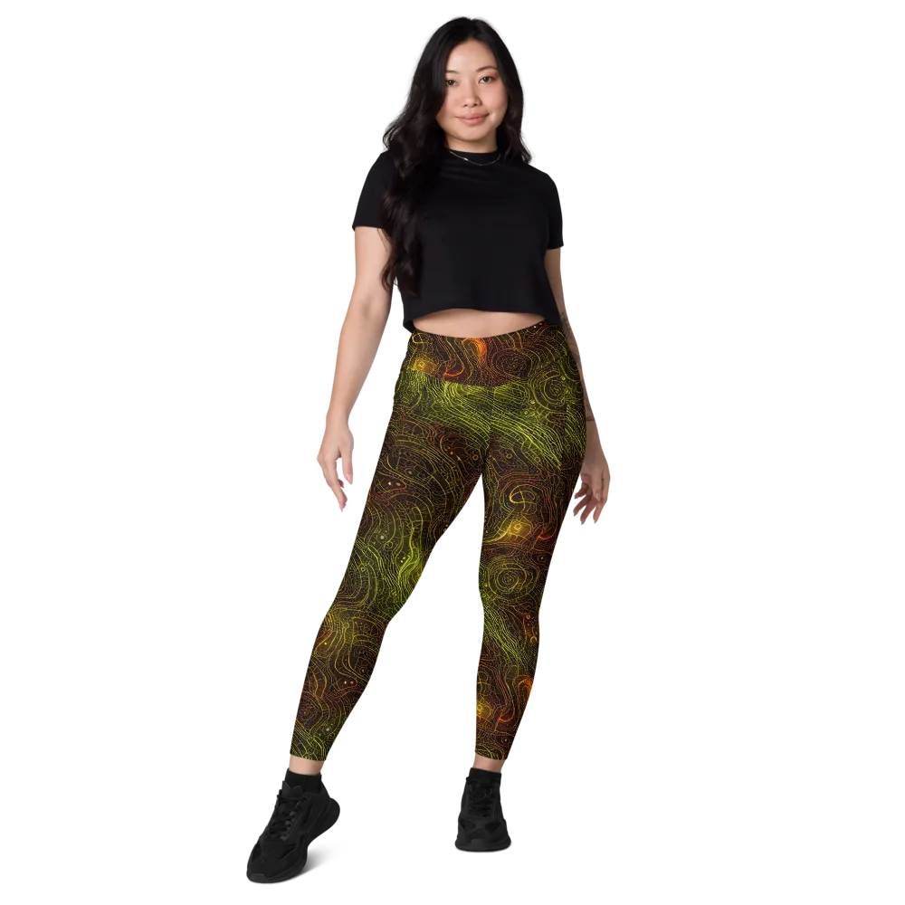 Luminous Terrain on Leggings with Pockets — Front