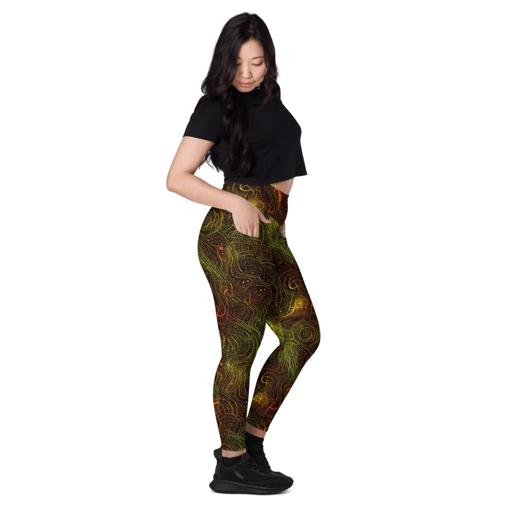 Luminous Terrain on Leggings with Pockets — Right