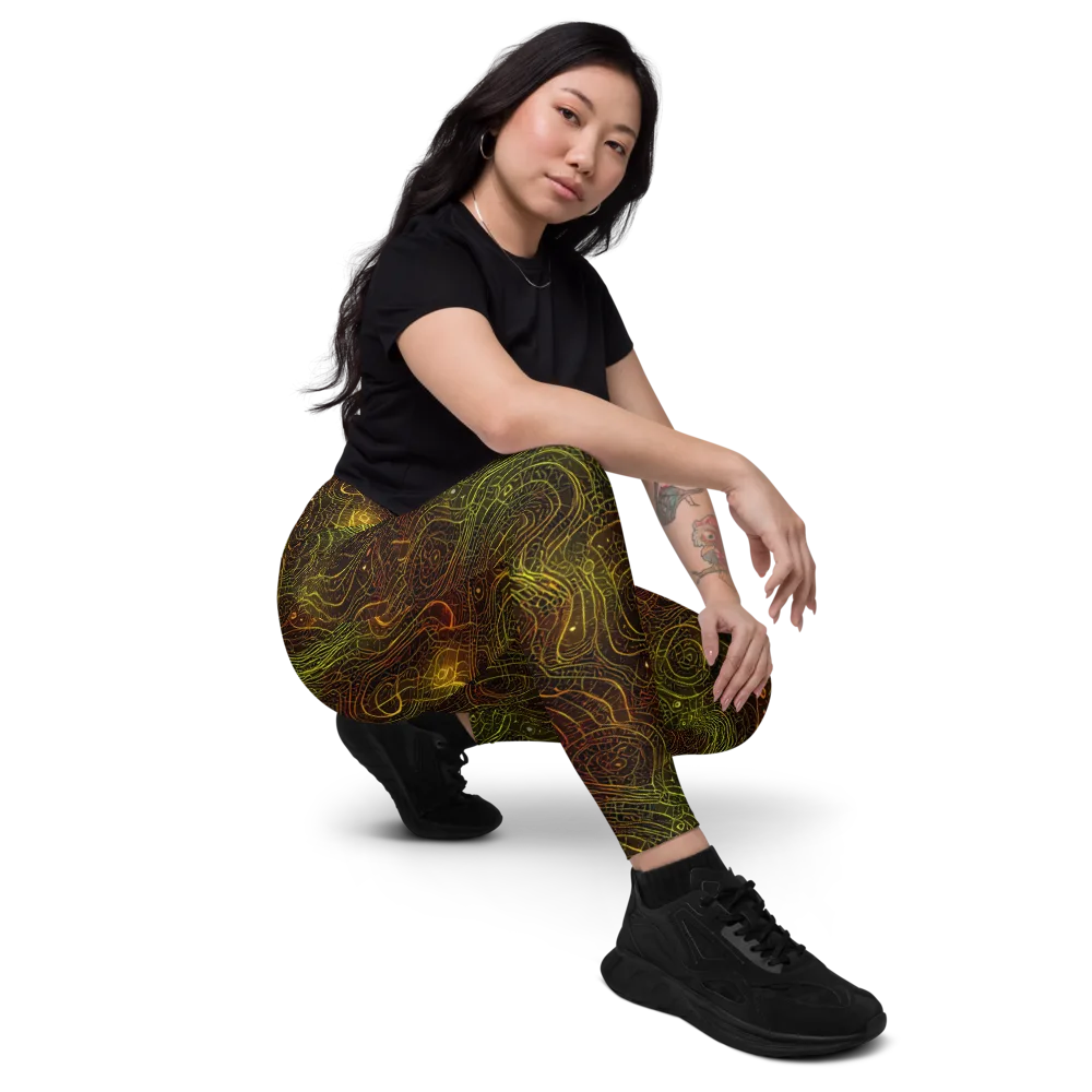 Luminous Terrain on Leggings with Pockets — Right Front