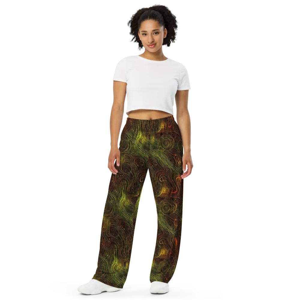 Luminous Terrain on Wide-Leg Pants — Front