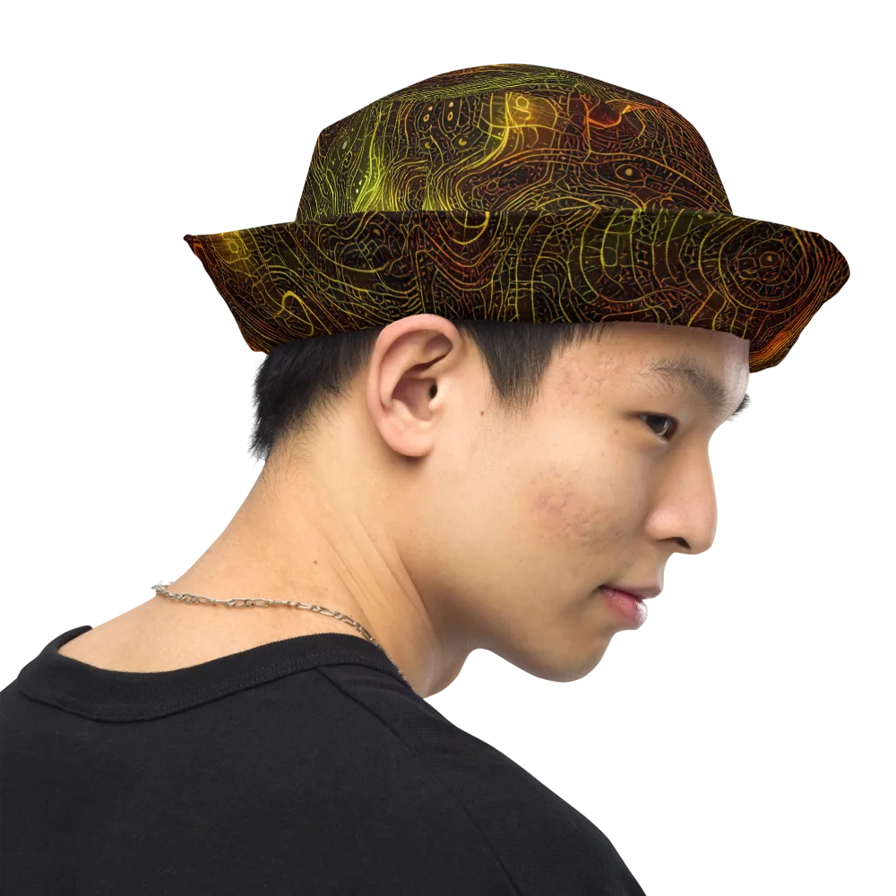 Luminous Terrain on Reversible Bucket Hat — Right Outside