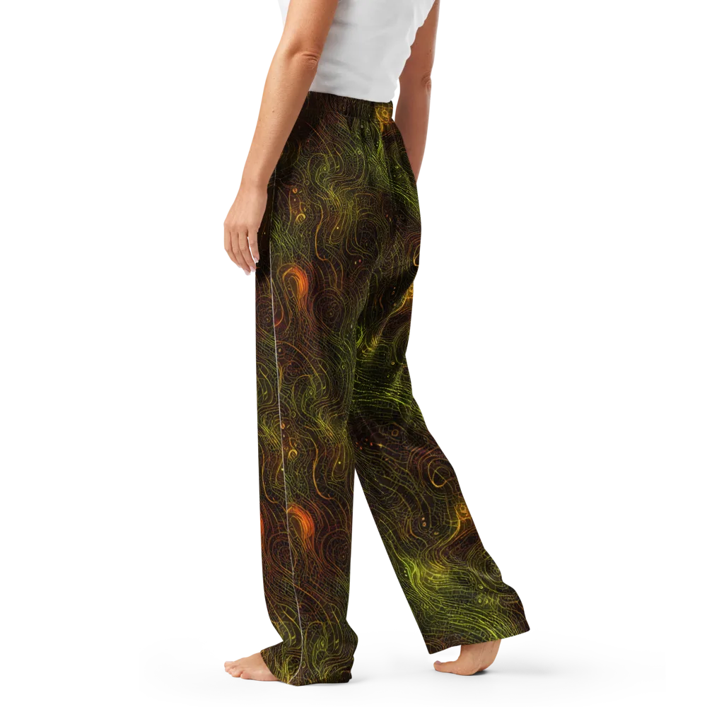 Luminous Terrain on Women's Pajama Pants — Left