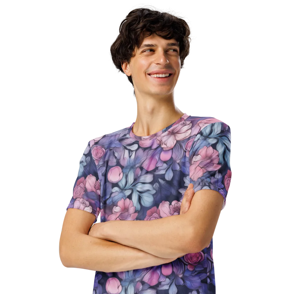 Moonlit Conservatory on Men's Crew Neck T-Shirt — Left Front
