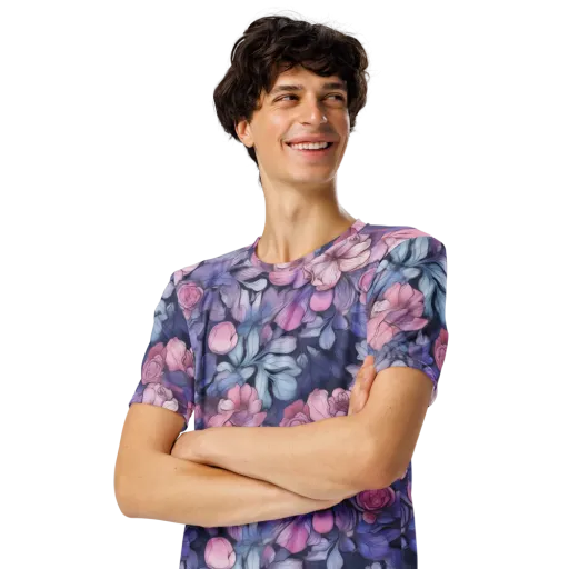 Moonlit Conservatory on a Men's Crew Neck T-Shirt