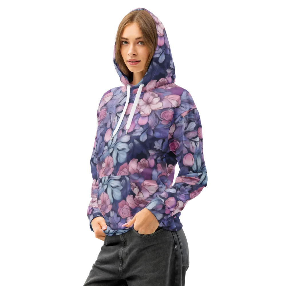 Moonlit Conservatory on Cotton Hoodie — Left Front