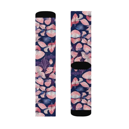 Petal After Dark on a Socks