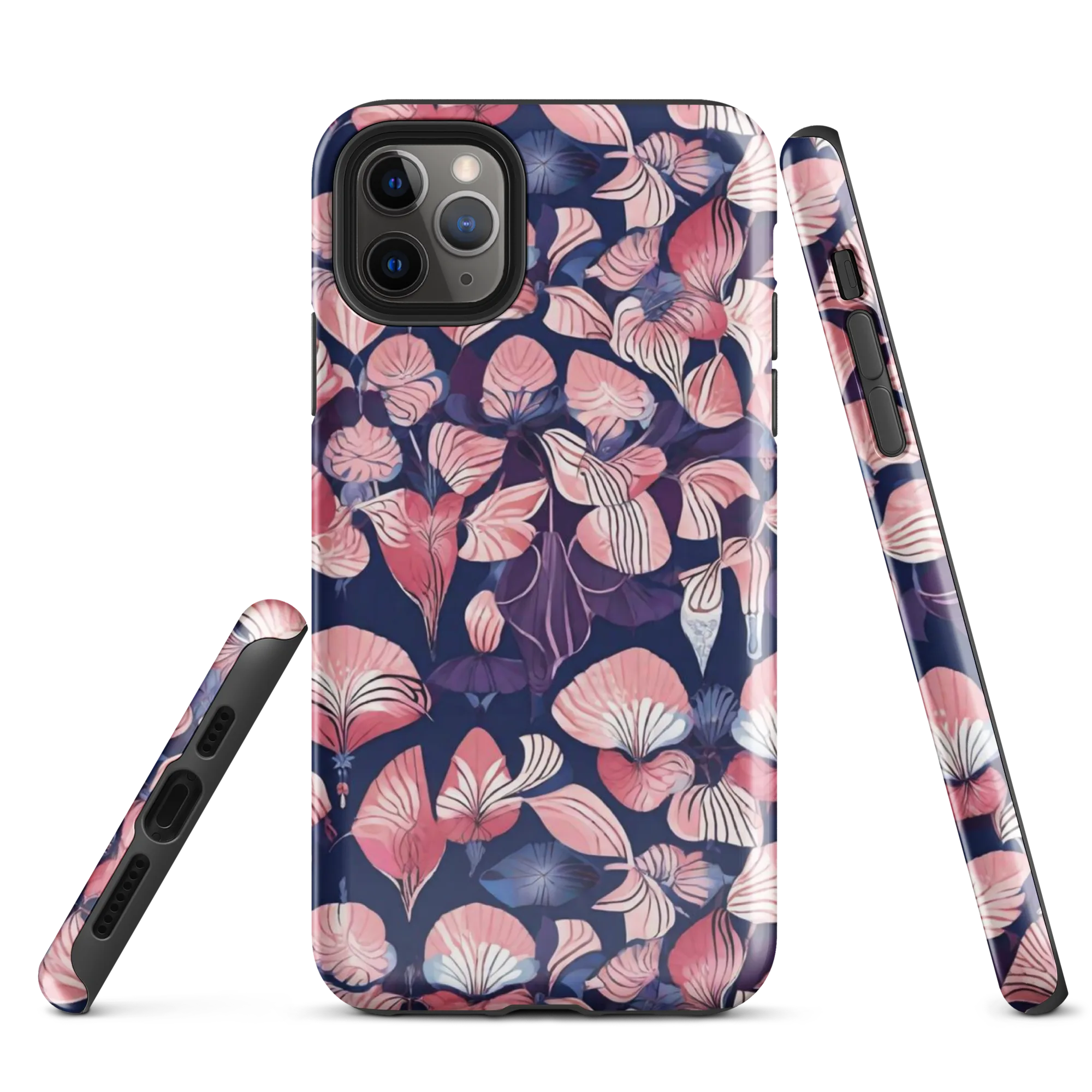 Petal After Dark on Tough Case for iPhone® — Front