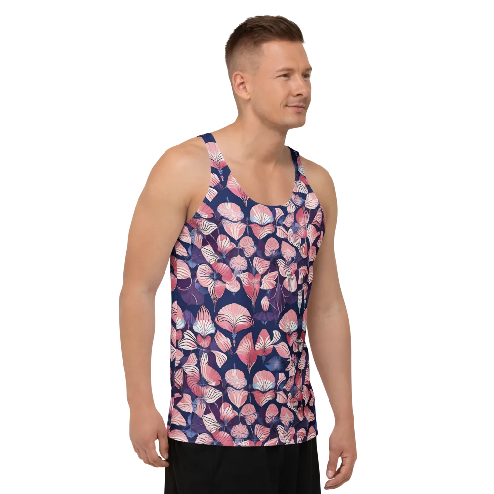 Petal After Dark on Men's Tank Top — Right Front