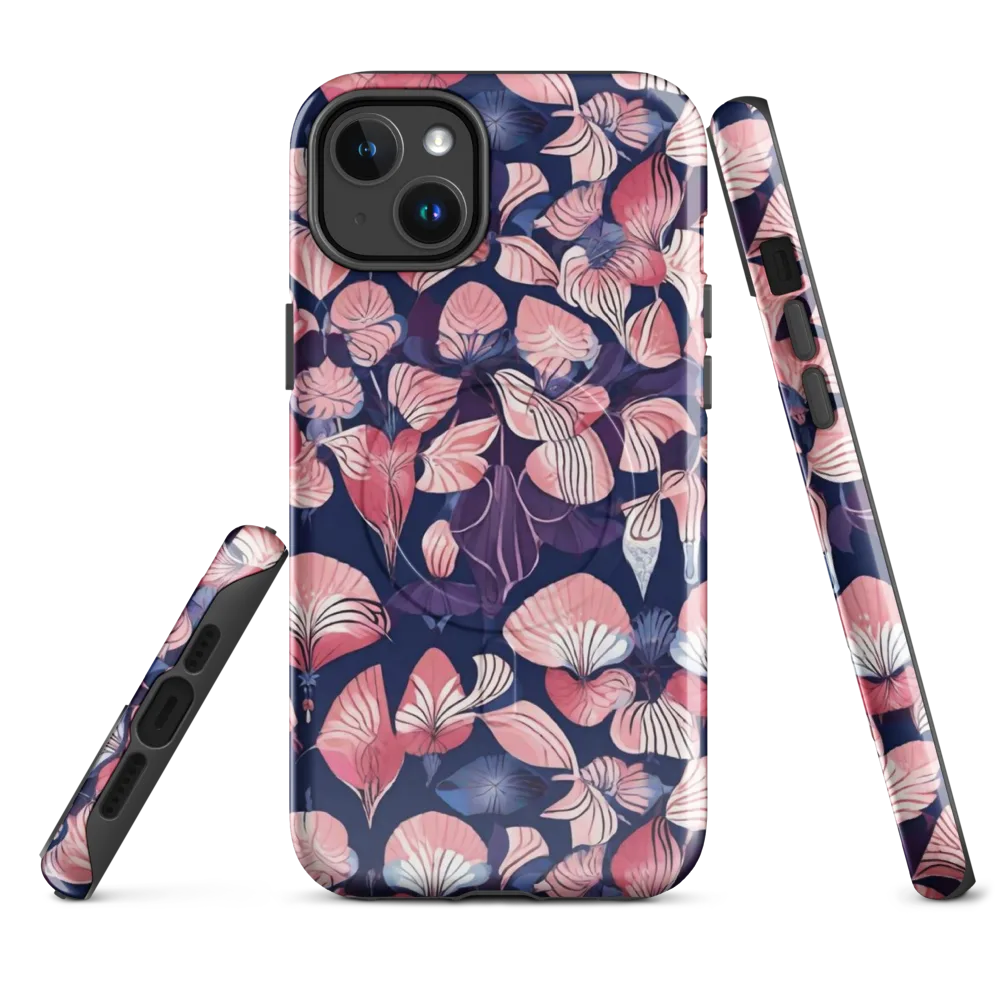 Petal After Dark on MagSafe Tough Case for iPhone® — Front