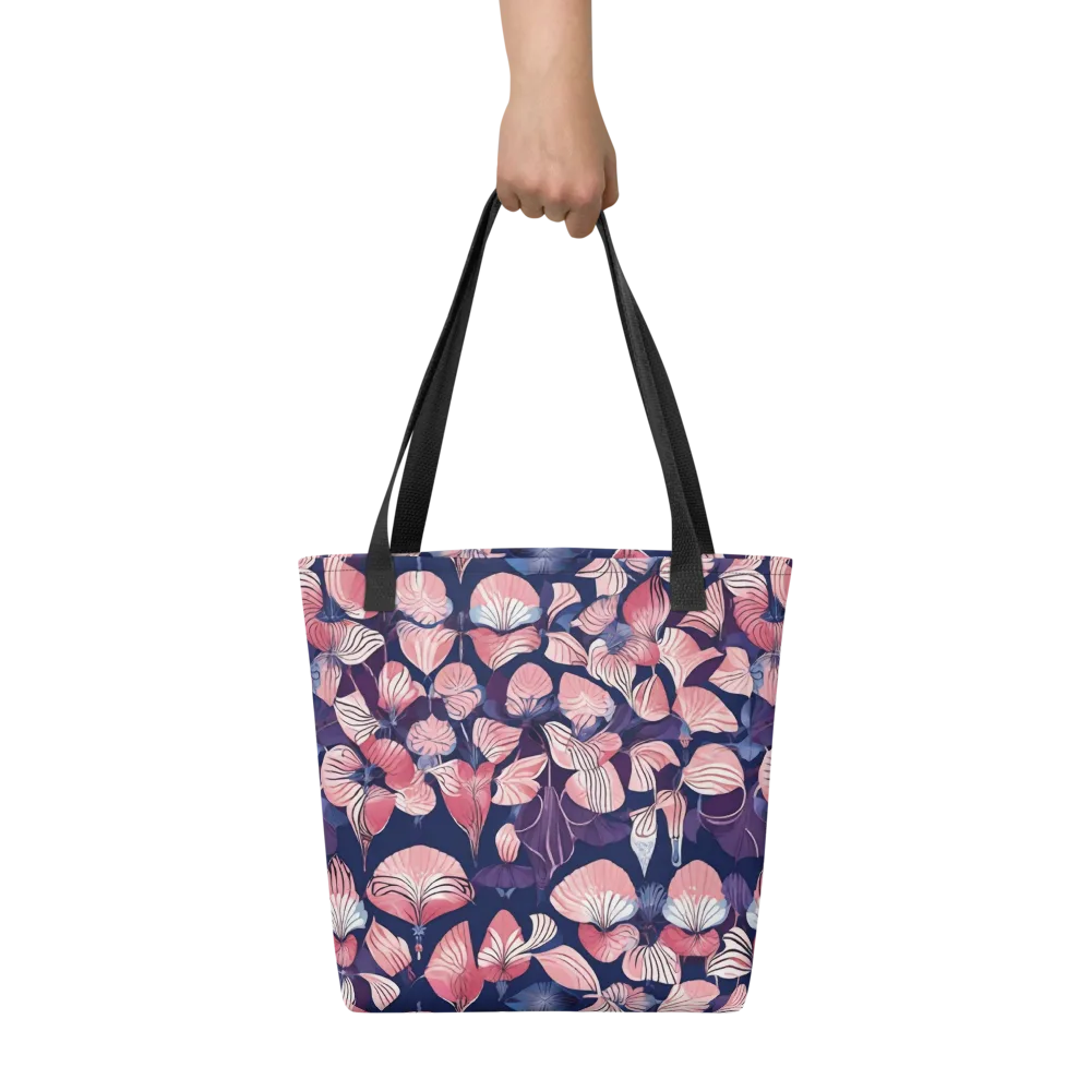 Petal After Dark on Tote Bag — Front