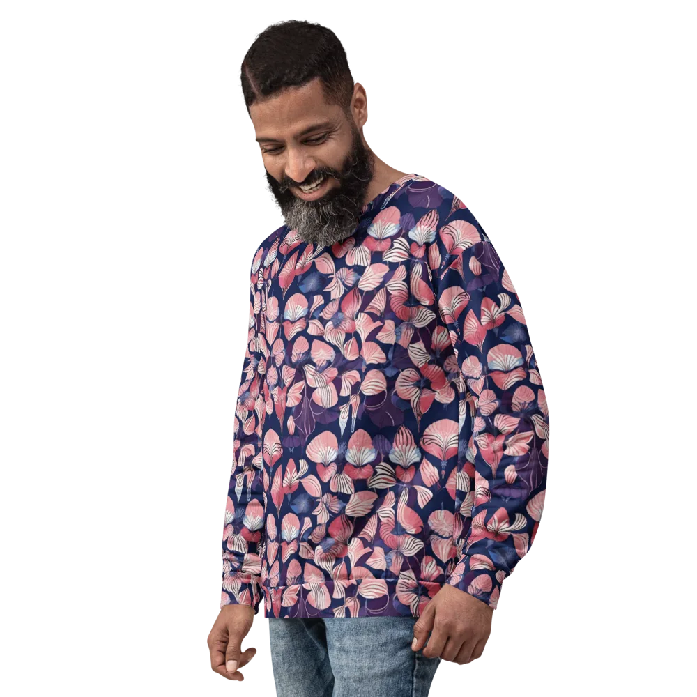 Petal After Dark on Sweatshirt — Left Front