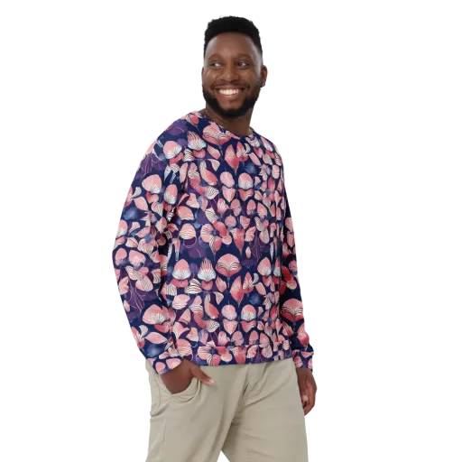 Petal After Dark on a Sweatshirt