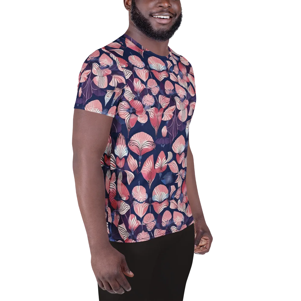 Petal After Dark on Men's Athletic T-Shirt — Right