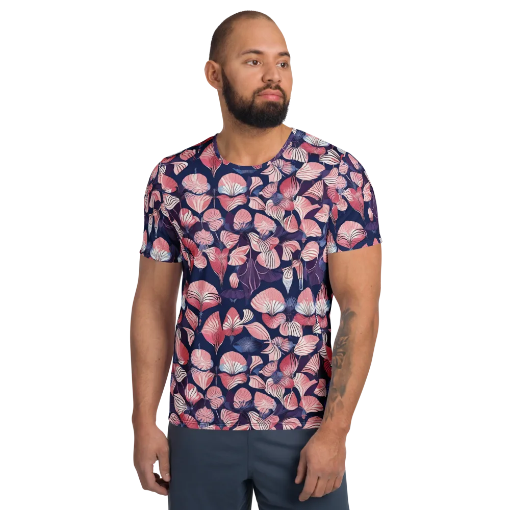 Petal After Dark on Men's Athletic T-Shirt — Front
