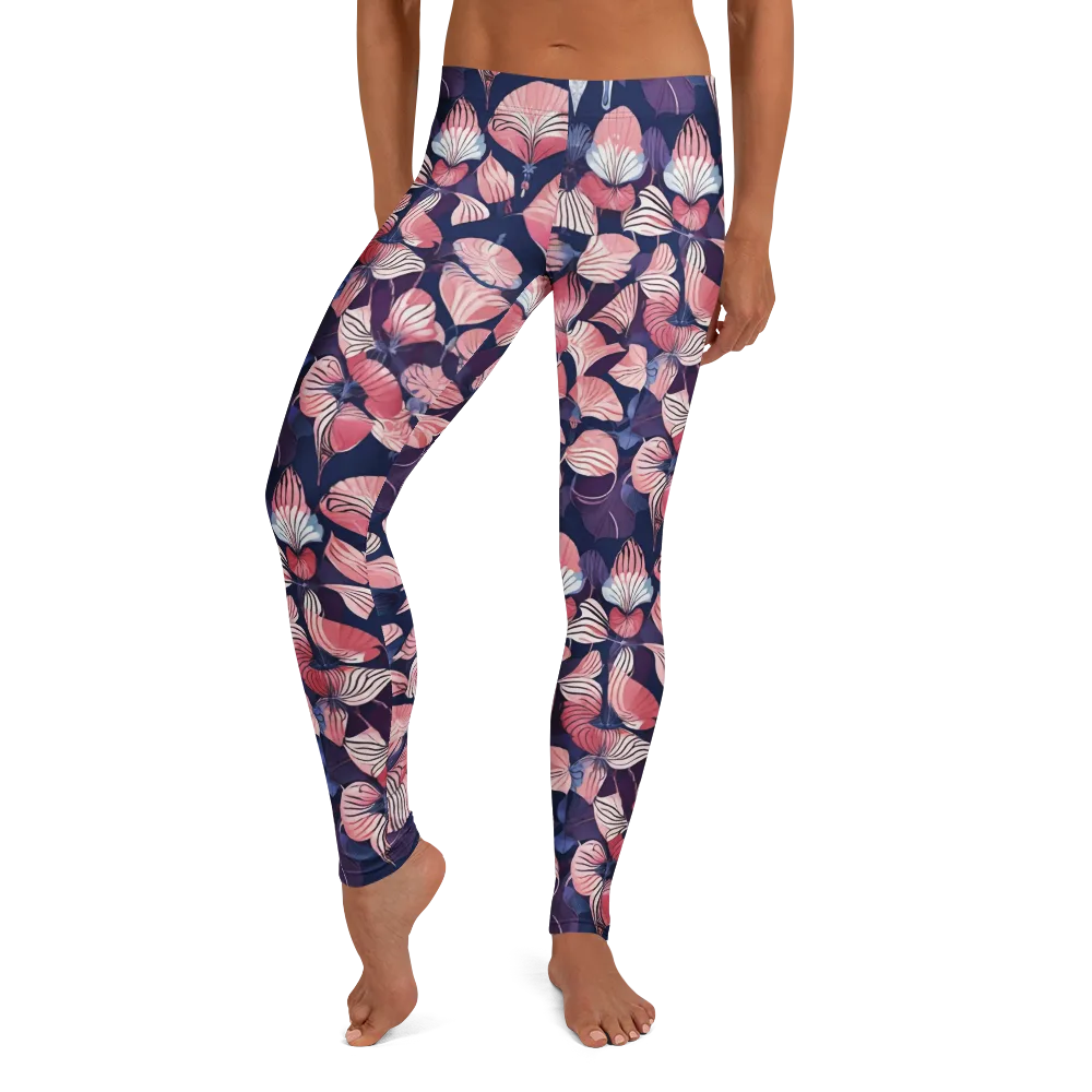 Petal After Dark on Leggings — Front