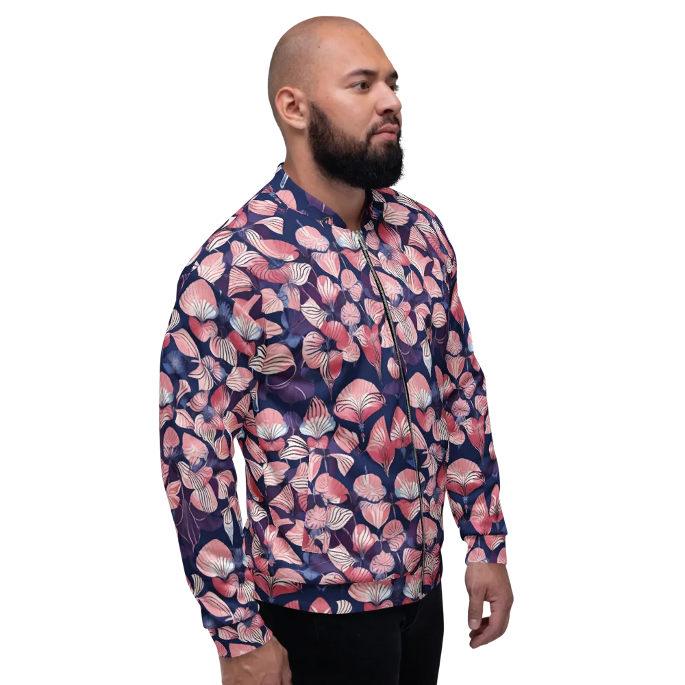 Petal After Dark on Bomber Jacket — Right