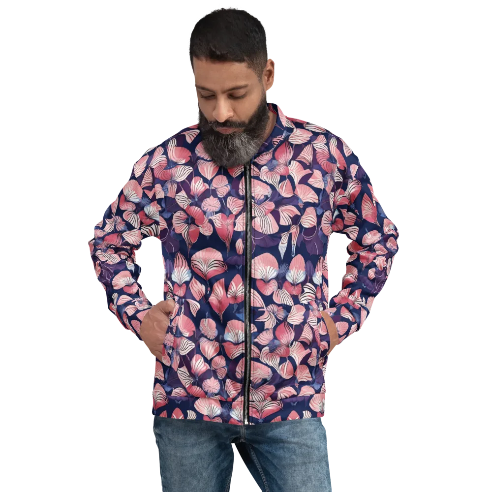 Petal After Dark on Bomber Jacket — Front