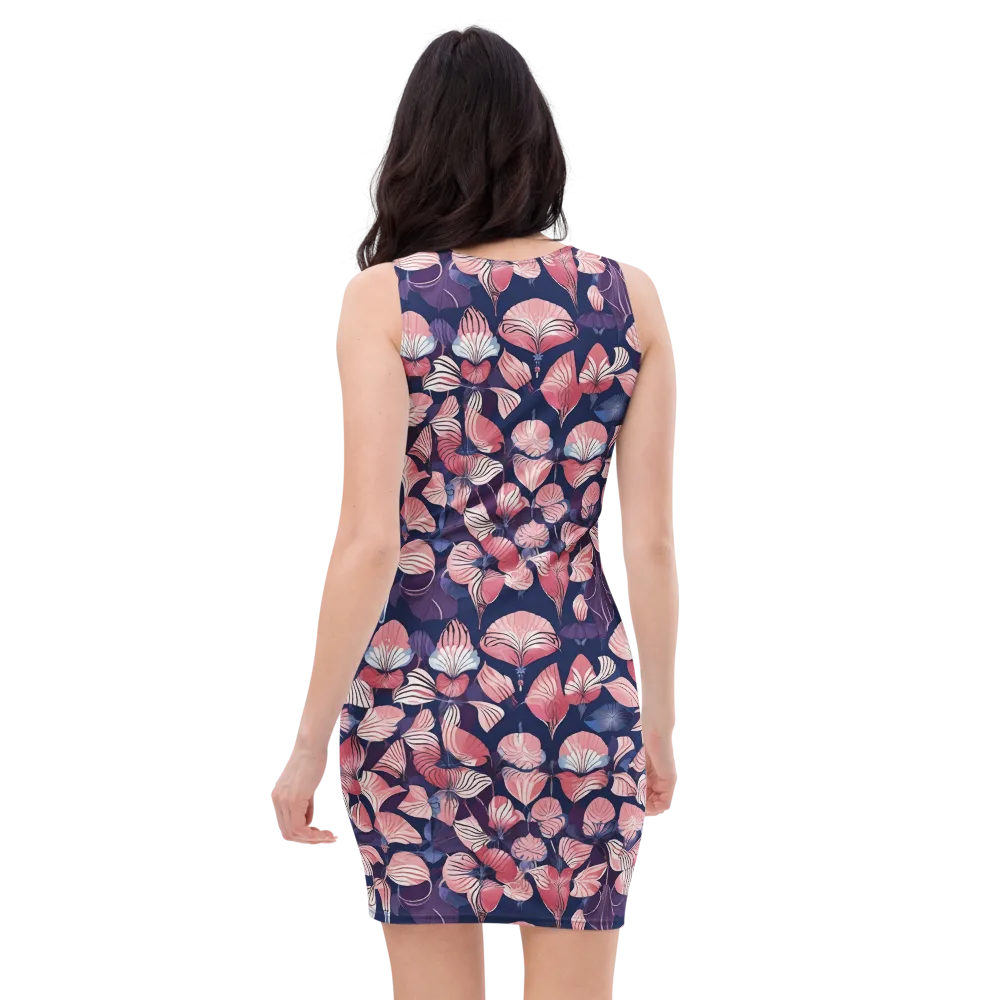 Petal After Dark on Bodycon Dress — Back