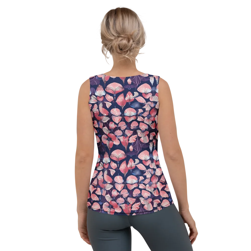 Petal After Dark on Women's Tank Top — Back