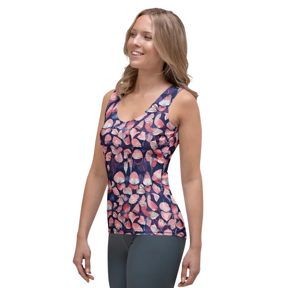 Petal After Dark on Women's Tank Top — Left Front