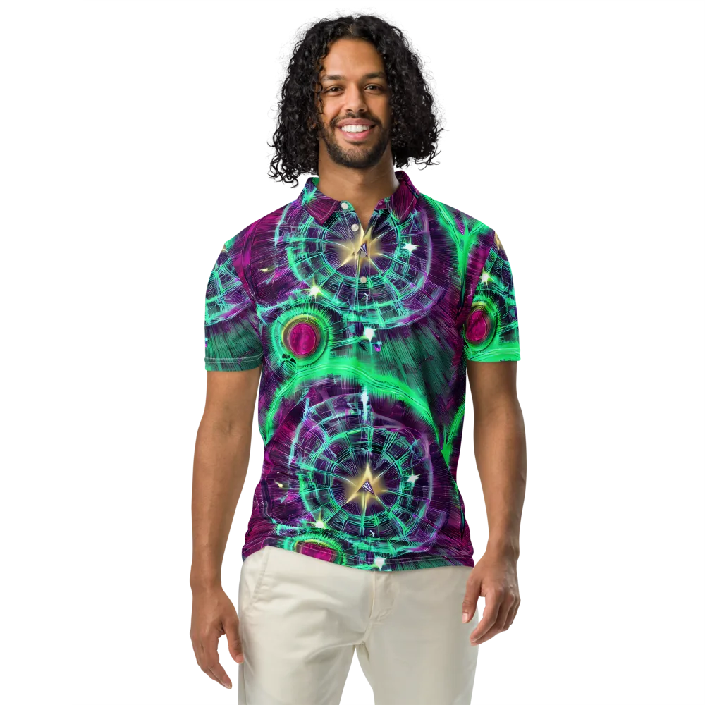Müller Vortex on Men's Slim Fit Polo Shirt — Front