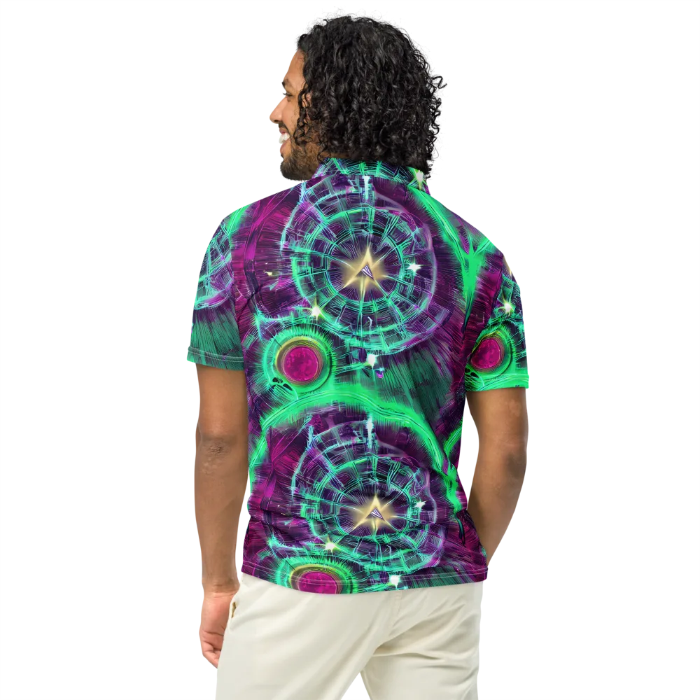 Müller Vortex on Men's Slim Fit Polo Shirt — Back