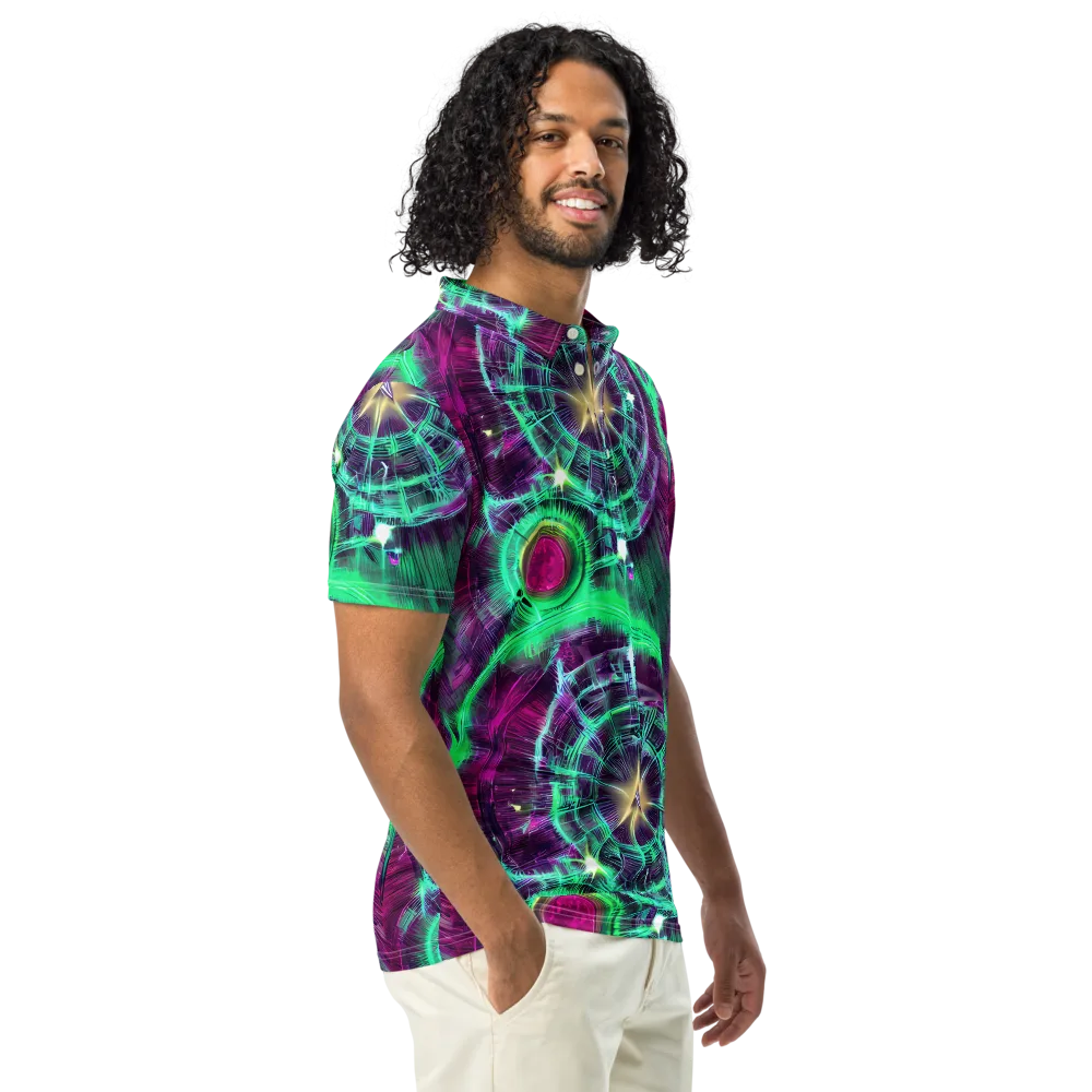 Müller Vortex on Men's Slim Fit Polo Shirt — Right Front