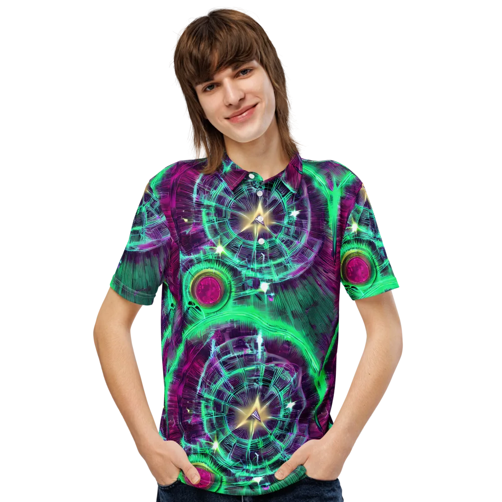 Müller Vortex on Men's Slim Fit Polo Shirt — Front