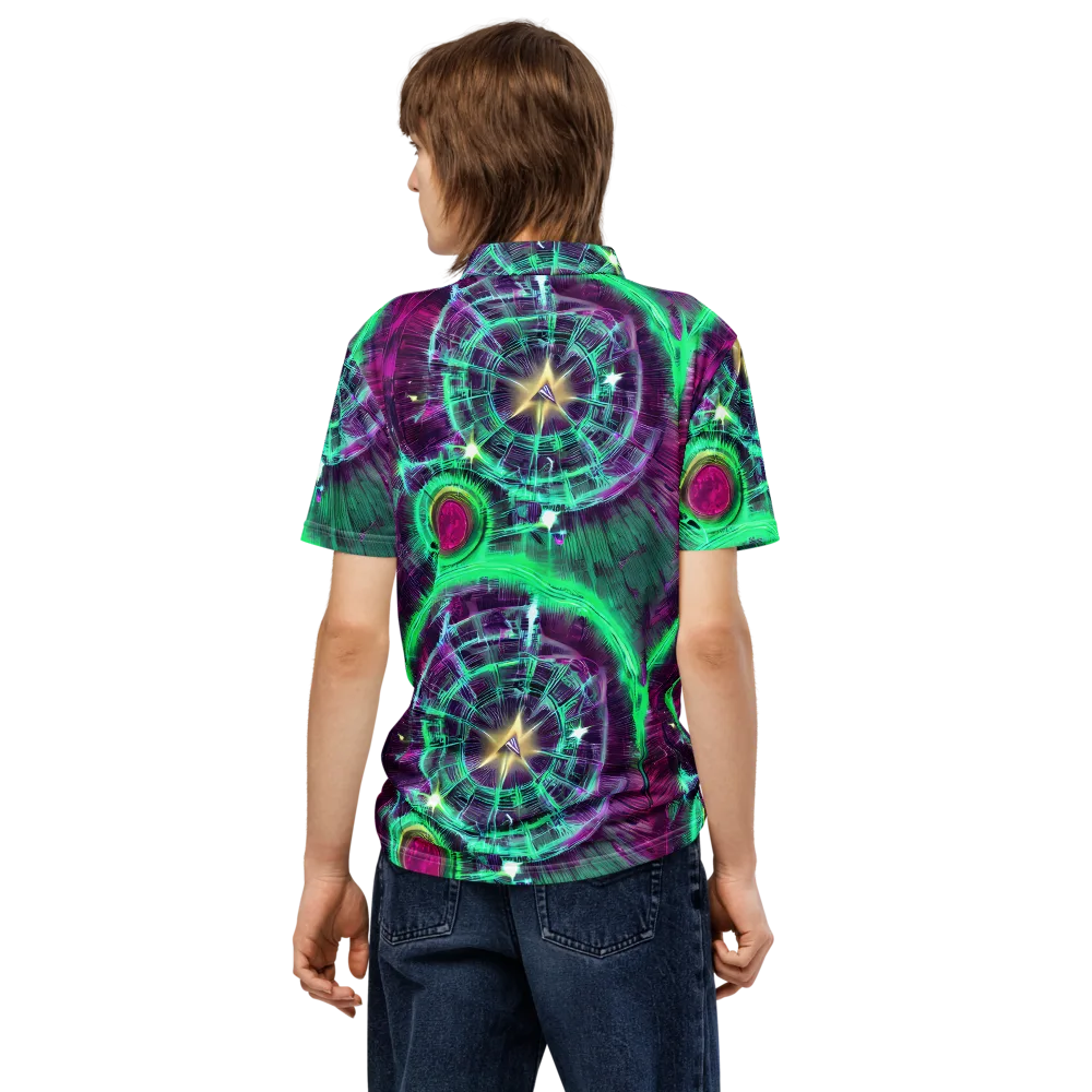 Müller Vortex on Men's Slim Fit Polo Shirt — Back