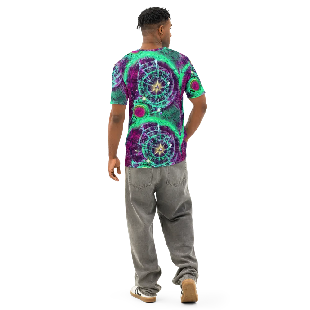 Müller Vortex on Men's Cotton Crew Neck T-Shirt — Back